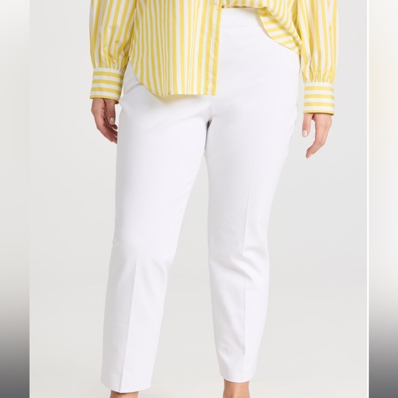 New SPANX On-the-Go Ankle Slim Straight Pants Classic White - Picture 4 of 12